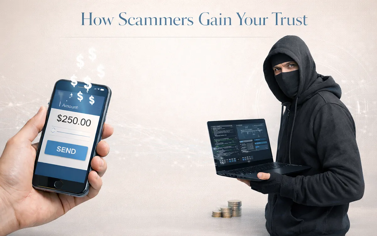 How scammers gain trust before committing crypto fraud