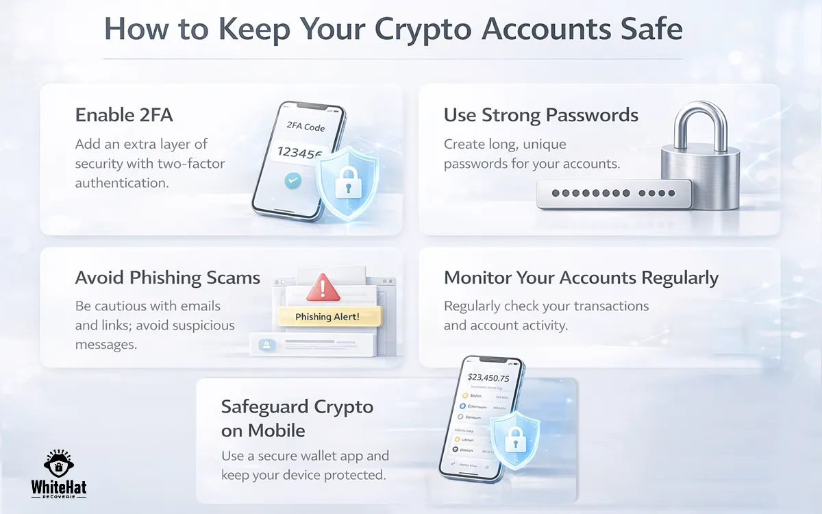  Visual Representation of Crypto account security best practices for exchanges and wallets