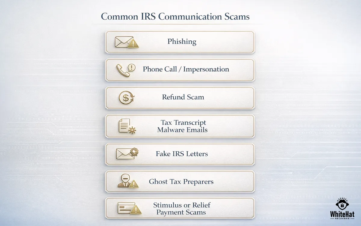 Common types of IRS tax scams taxpayers should know