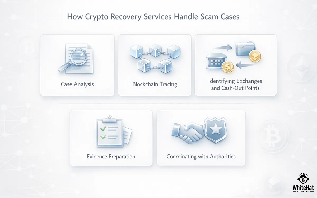 How crypto recovery services handle scam cases and trace lost funds
