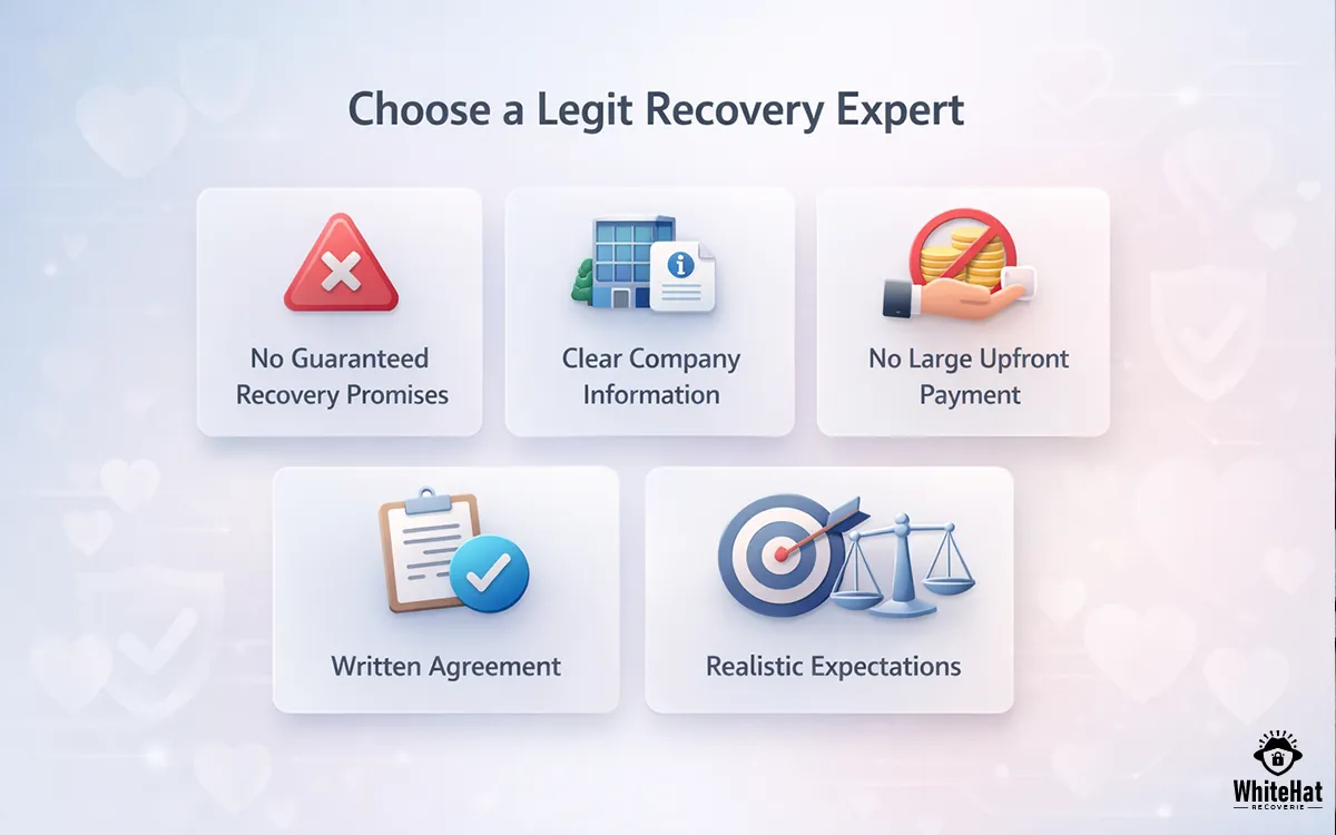 How to choose a legit recovery expert for scam or fraud cases