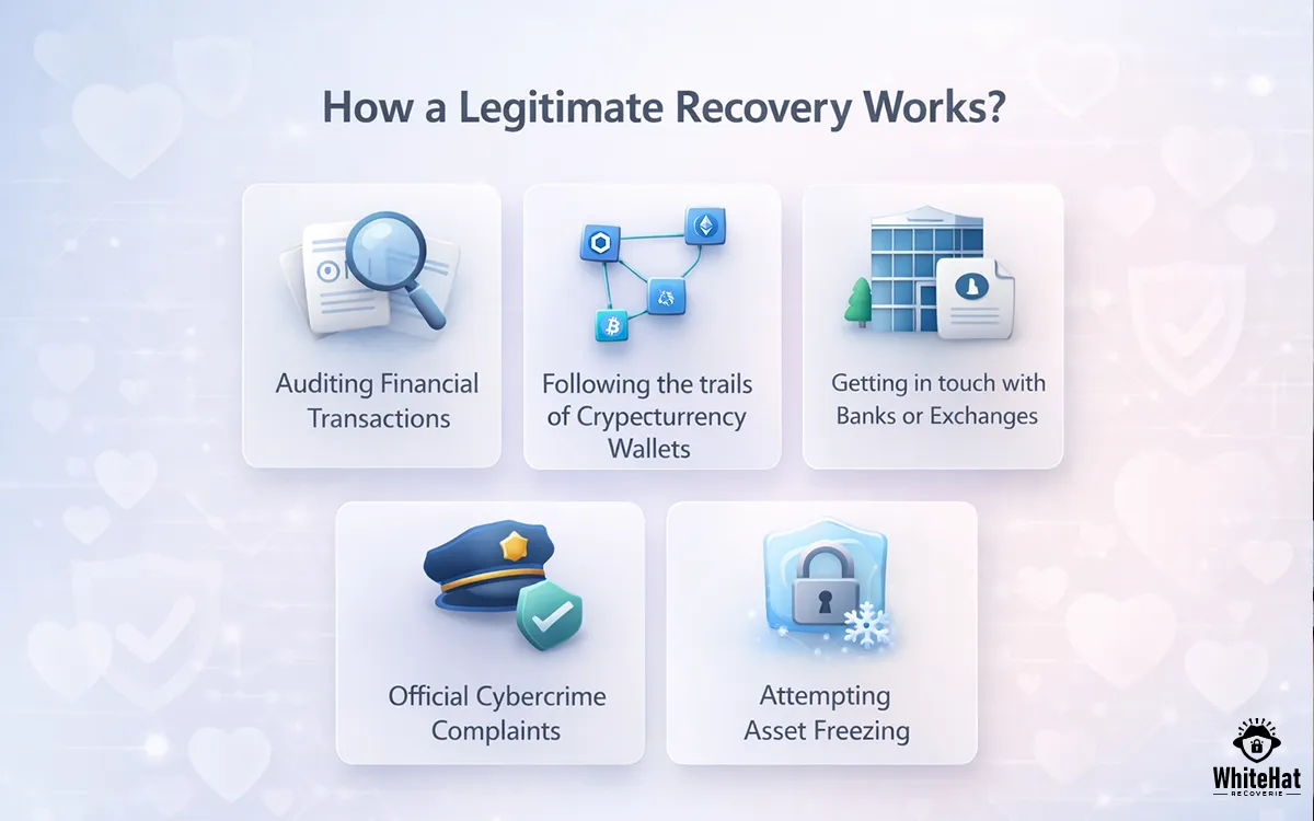 Step-by-step process of how legitimate scam recovery services work