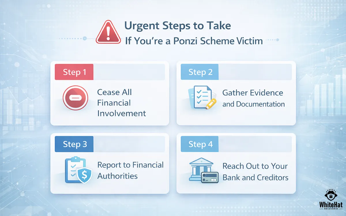 Urgent steps to take if you are a Ponzi scheme victim