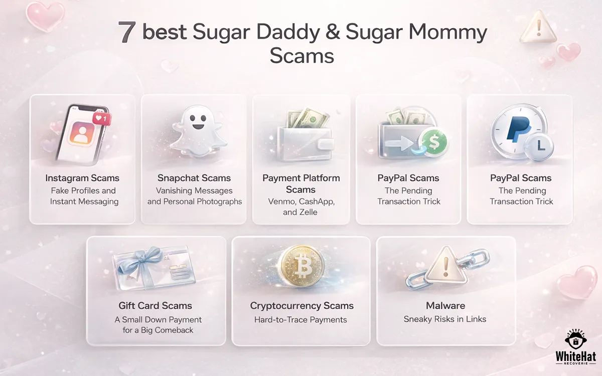 Common tactics used in sugar daddy and sugar mommy scams to trick victims