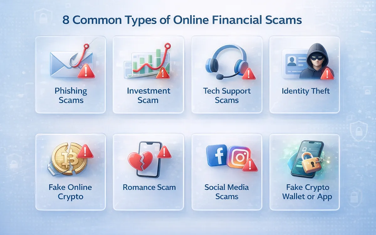Overview of common internet scams and fraud schemes