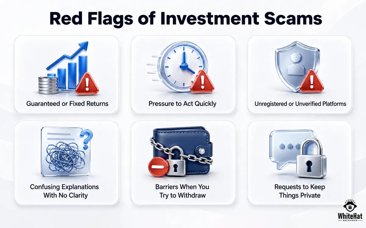Red flags of investment scams and warning signs investors should watch for