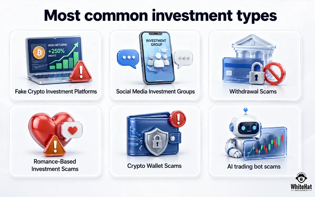 Most common investment types for building wealth and financial growth