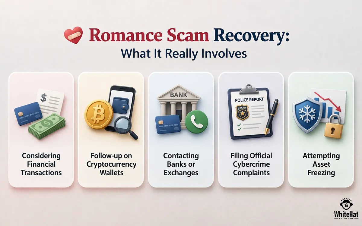 What romance scam recovery involves and how victims can attempt to recover lost funds
