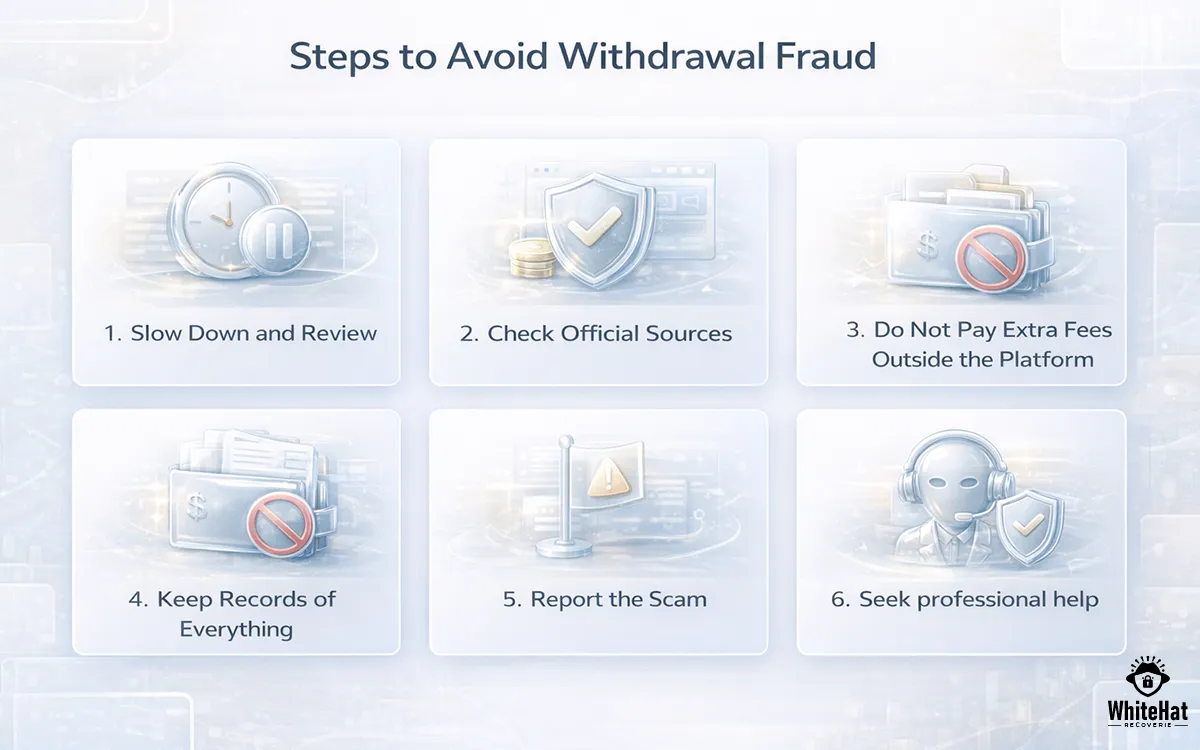 Steps to avoid cryptocurrency withdrawal fraud and protect your funds