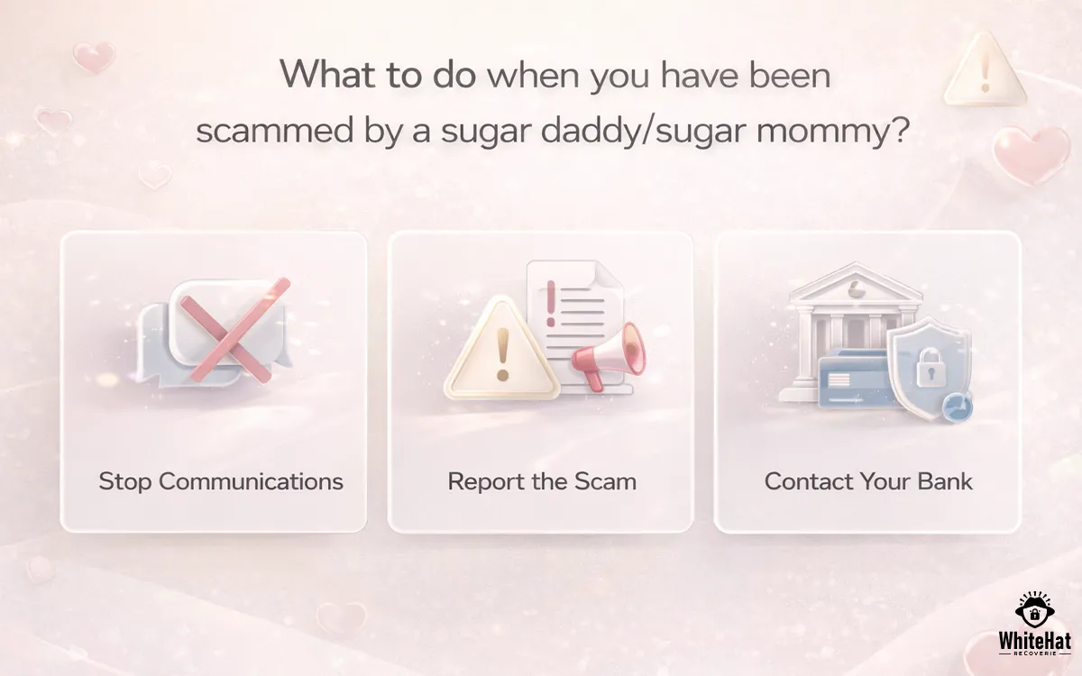 What to do after being scammed by a sugar daddy or sugar mommy online